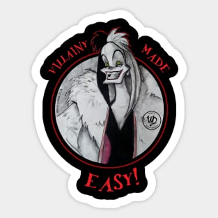 Villainy Sticker